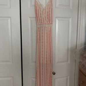 Orange & White dress